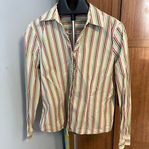 GAP Multicolor Striped Button Down Shirt